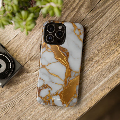 Golden Veins Flow - iPhone Case