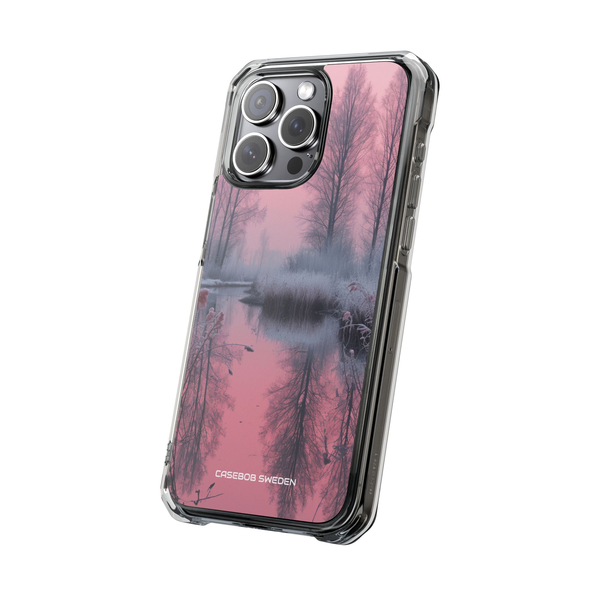 Pink Serenity Case - Clear Impact iPhone 15 Phone Case