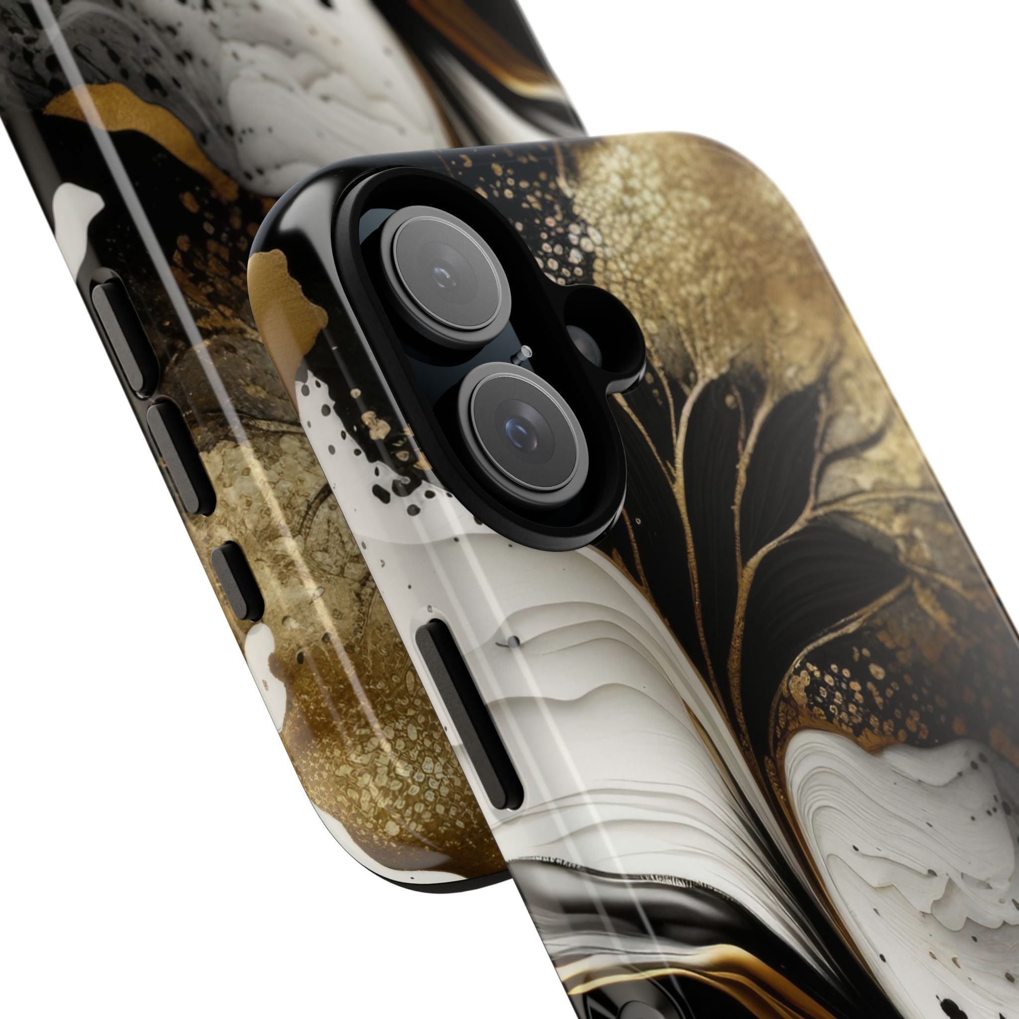 Gold Swirl Elegance - iPhone Case