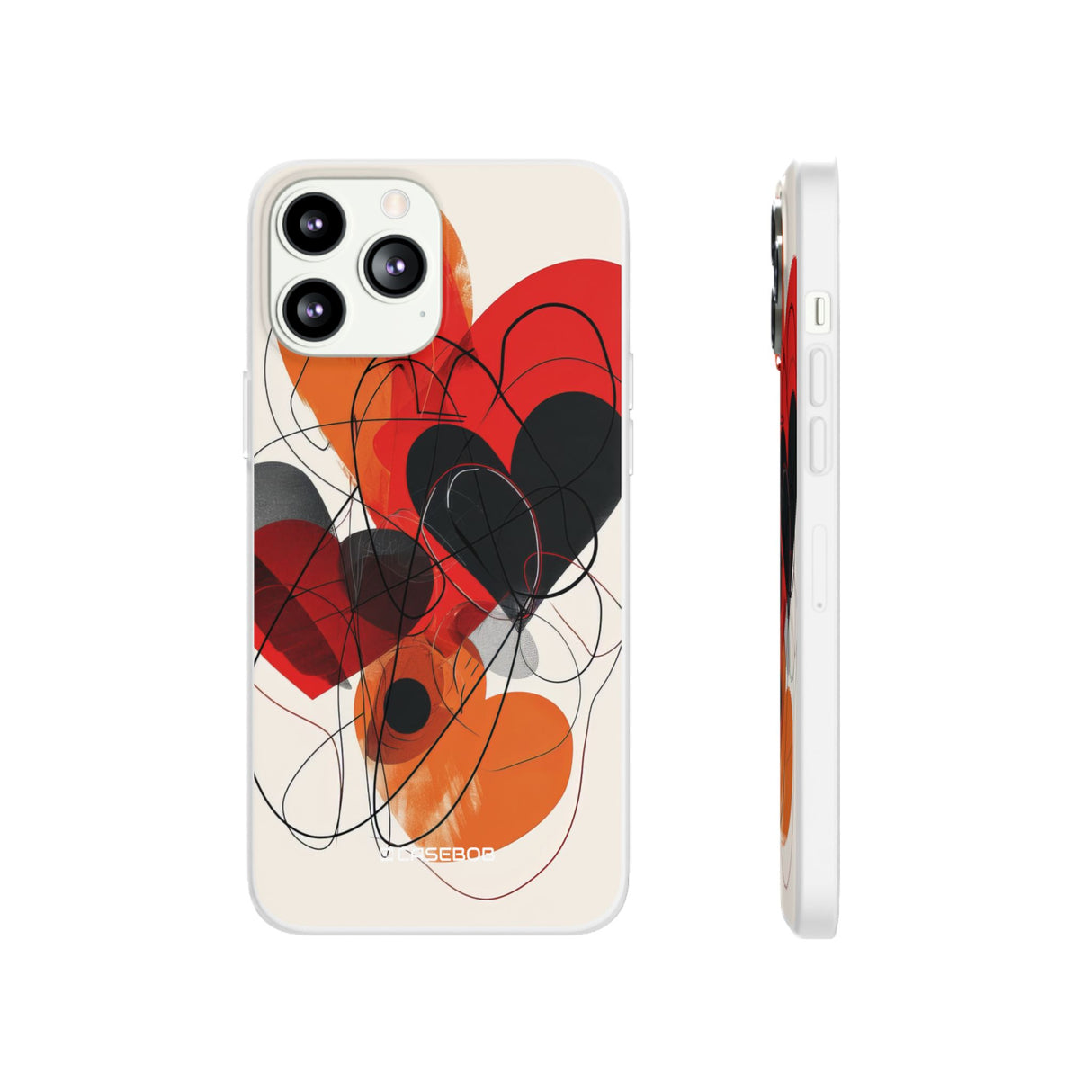 Fiery Hearts | Flexible Phone Case for iPhone