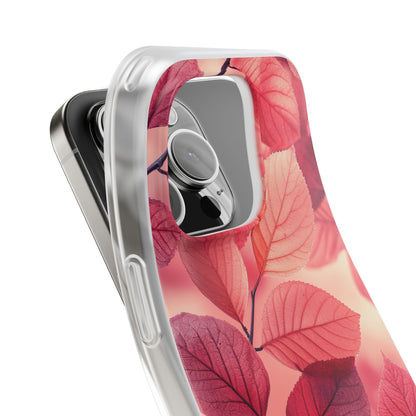 Pink Purple Nature Pattern - Flexi iPhone 16 Phone Case