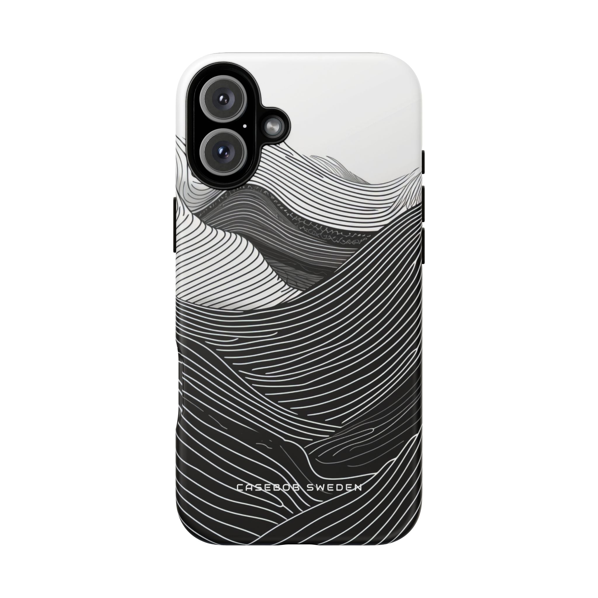 Undulating Horizon Waves iPhone 16 - Tough Phone Case