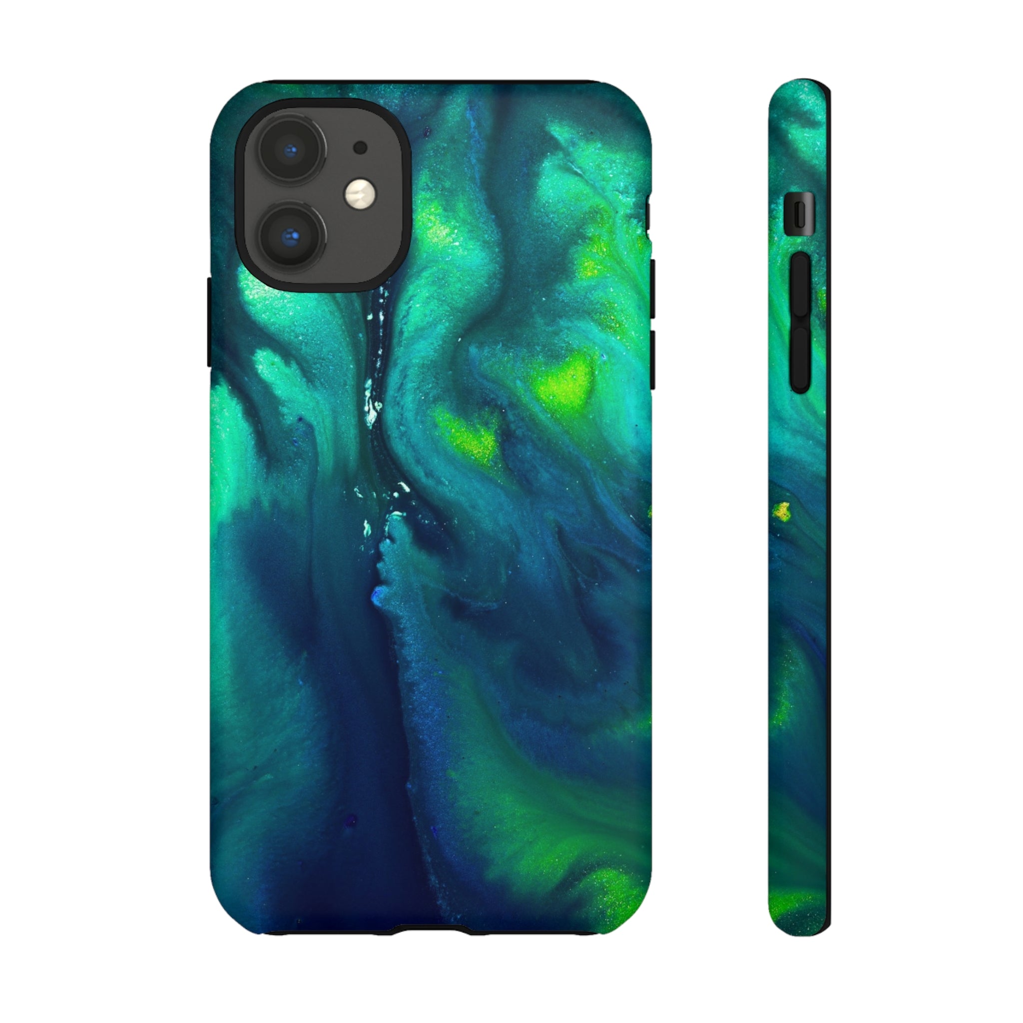 Northen Light Ink Art iPhone Case (Protective) iPhone 11 Matte Phone Case