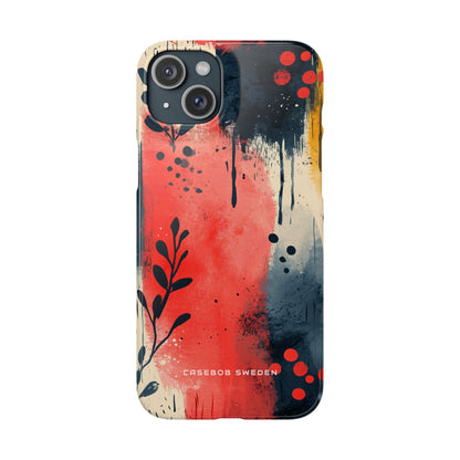 Vibrant Floral Energy iPhone 15 - Slim Phone Case