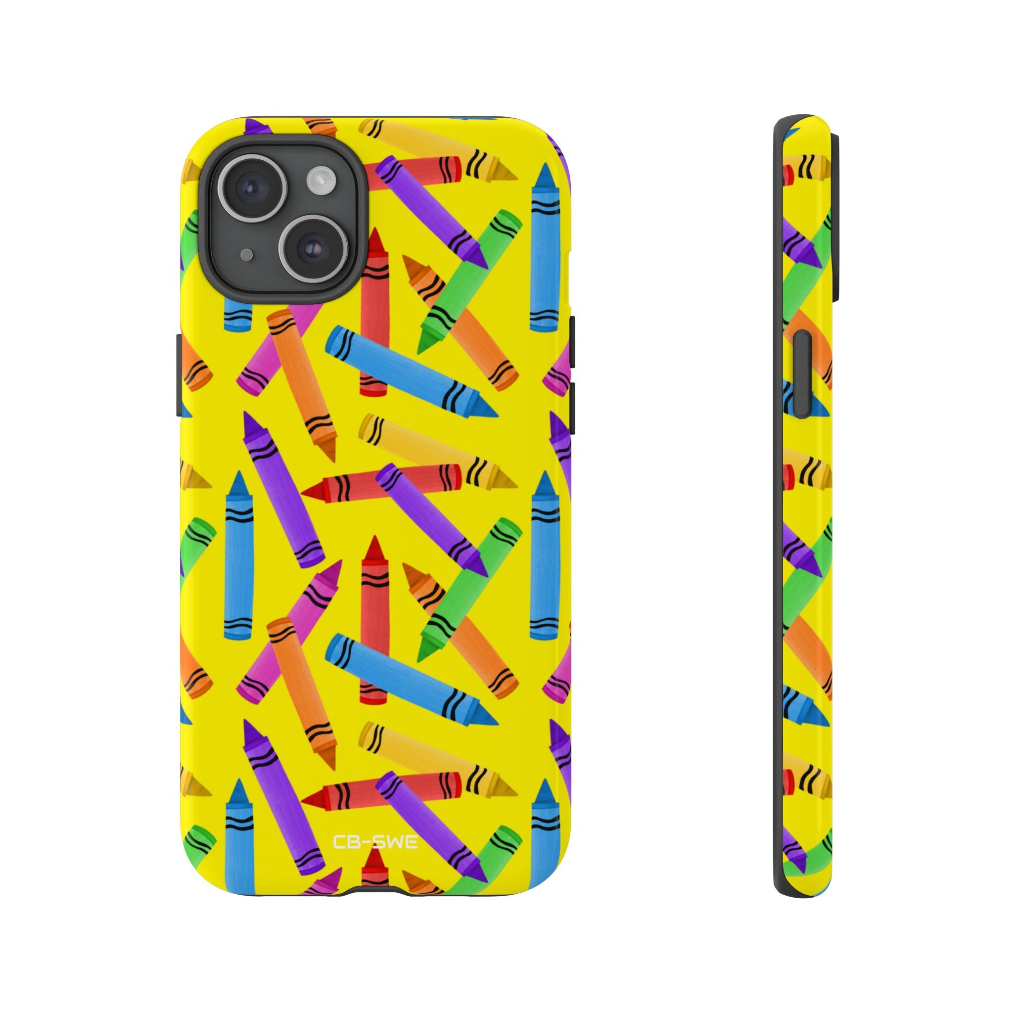 Crayons Scatter Playfully - iPhone Case