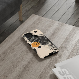 Black Dot Elegance - Protective Phone Case