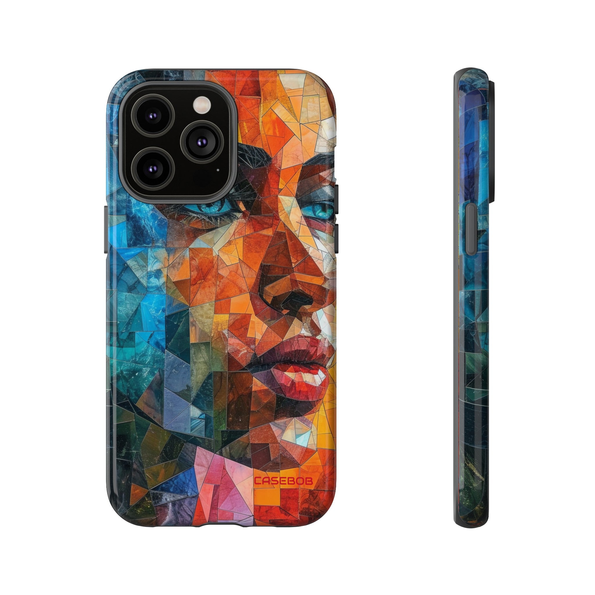 Geometric Fusion Lady - Protective Phone Case