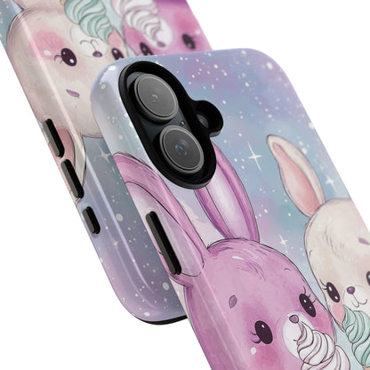 Rabbits Enjoy Ice Cream - iPhone Case