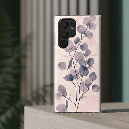 Veined Leaf Whisper Samsung S22 Ultra Case - Soft