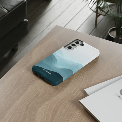 Teal Mist Mountains Samsung S22 Plus Case - Tough
