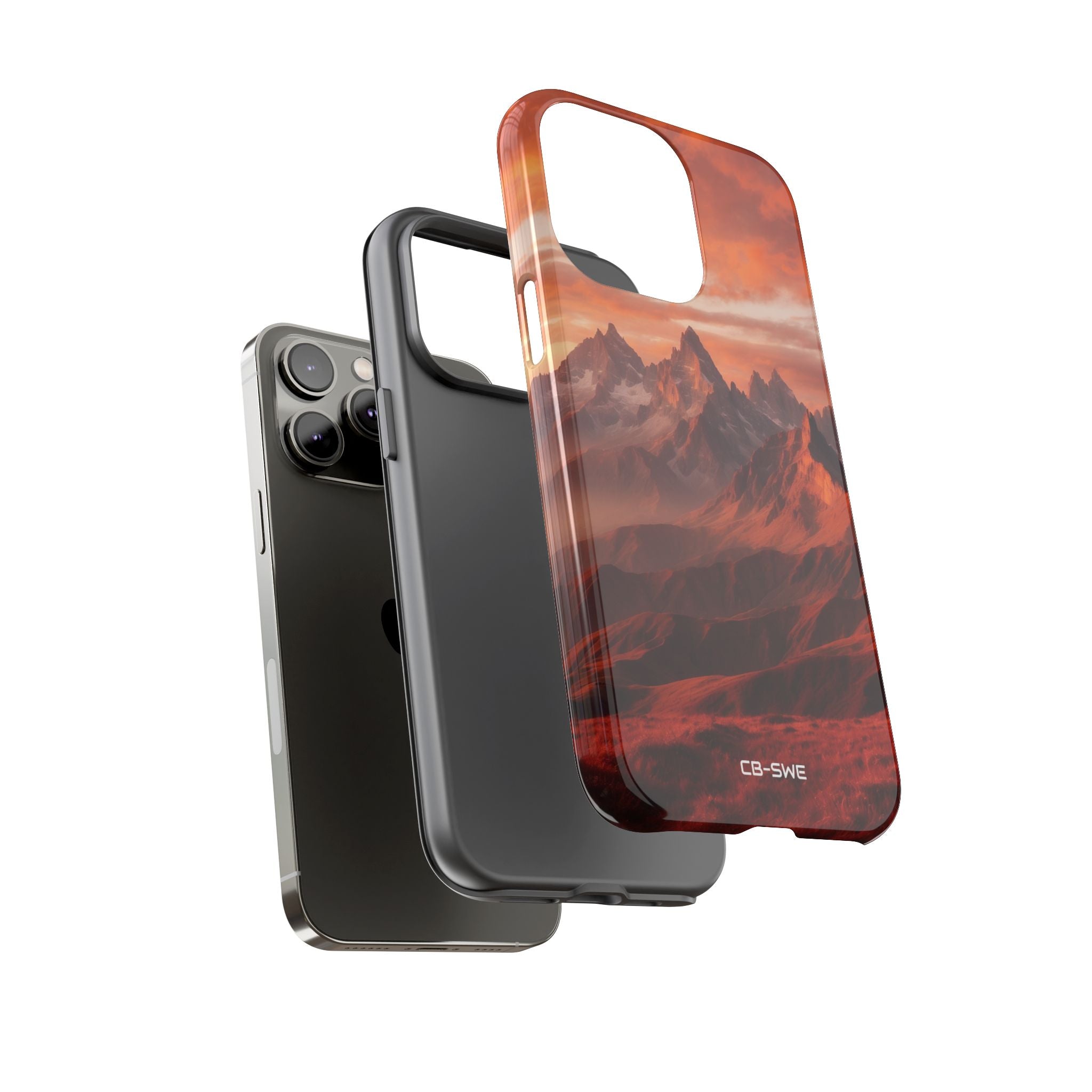 Mountain Peaks Glowing - iPhone Case