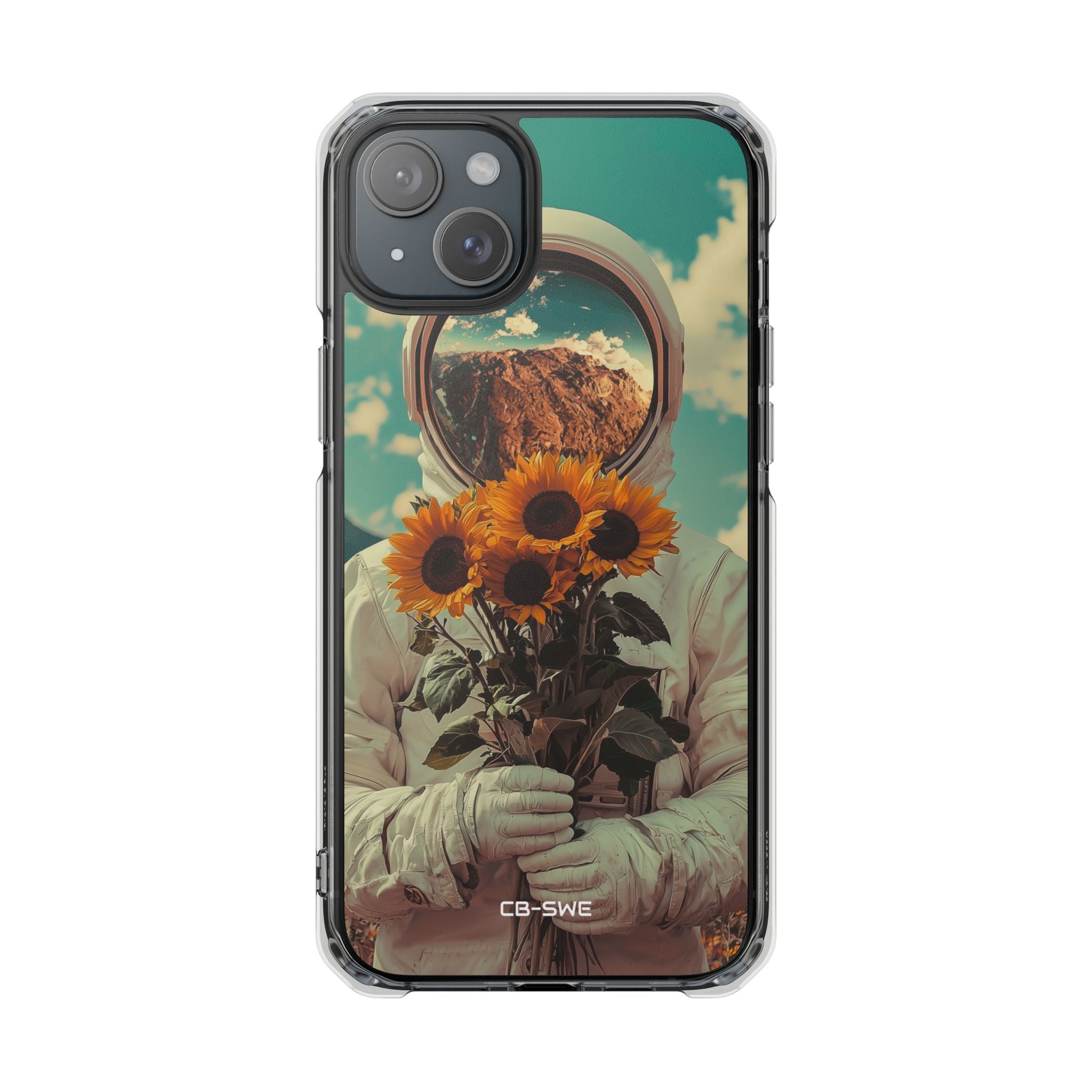 Sunflower Spacesuit Shine iPhone Case - Impact