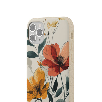 Serene Floral Harmony | Biodegradable Phone Case