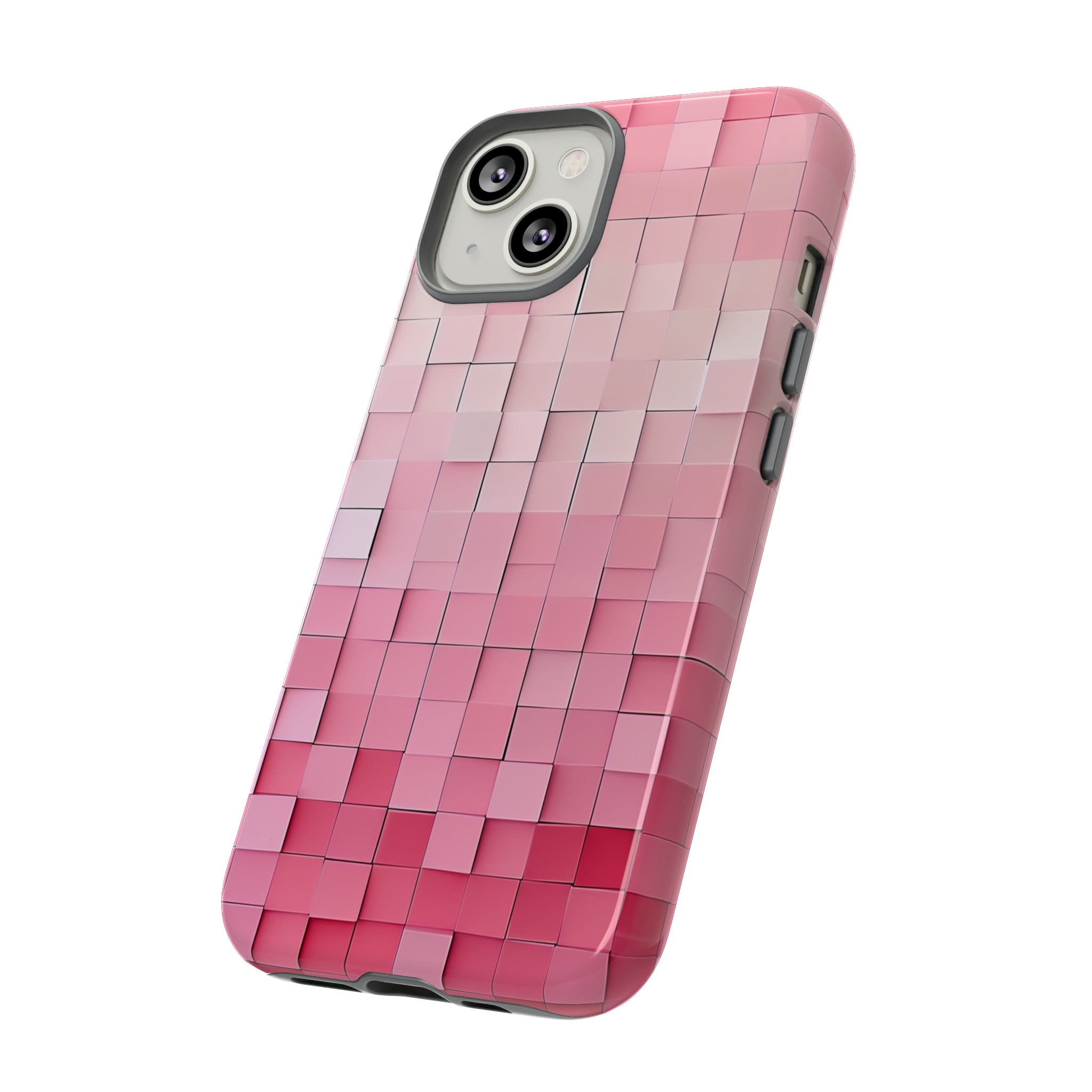 Pink Gradient Mosaic - Protective Phone Case