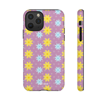 Flower Dots Dance - iPhone Case