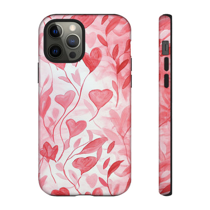 Cupid's Intertwined Hearts - Protective Phone Case