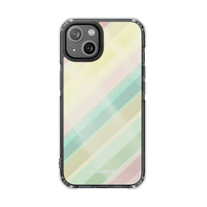 Pastellfarbenes Muster | Handyhülle für iPhone (Clear Impact Case – magnetisch)