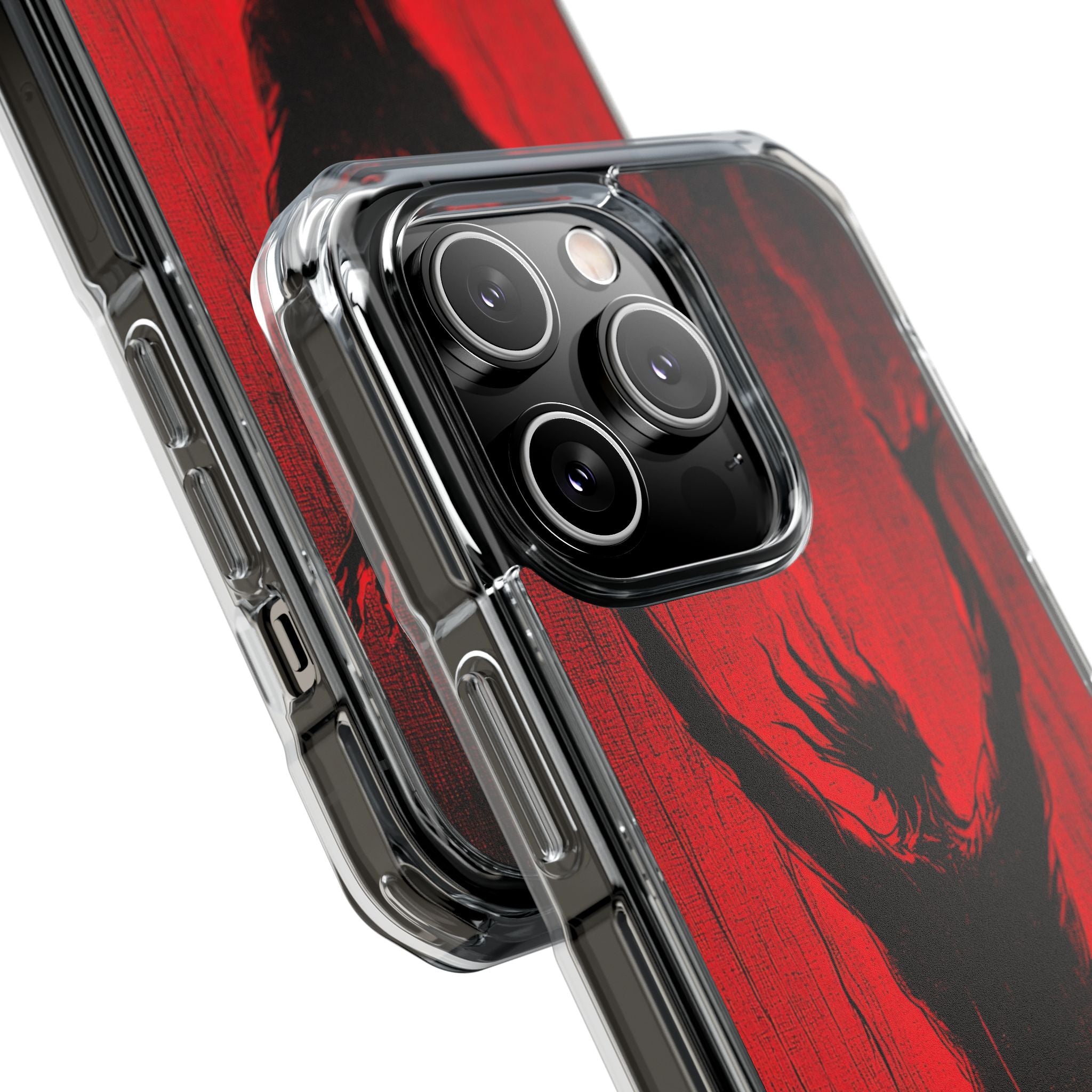 Crimson Despair iPhone 14 - Clear Impact Phone Case