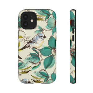 Cute Flowers and Birds iPhone case - Protective Phone Case