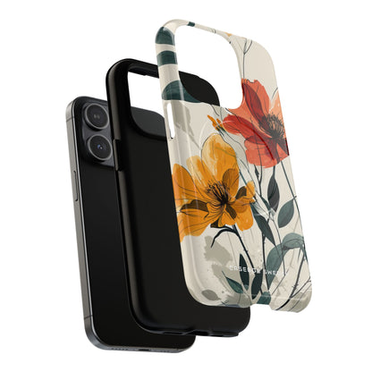 Elegant Floral Harmony iPhone 15 | Tough+ Phone Case