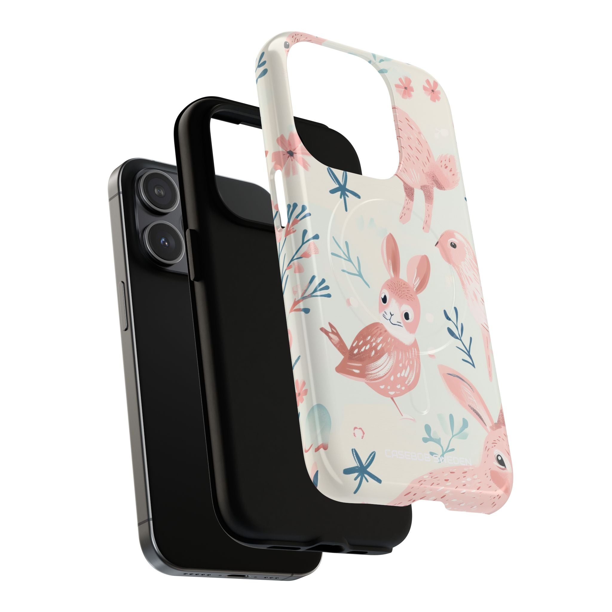 Pastel Whimsical Nature - Tough + MagSafe® iPhone 15 Phone Case