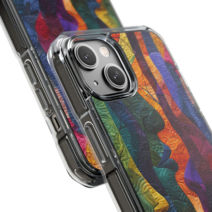 Harmonized Faces and Nature Fusion iPhone 14 - Clear Impact Phone Case