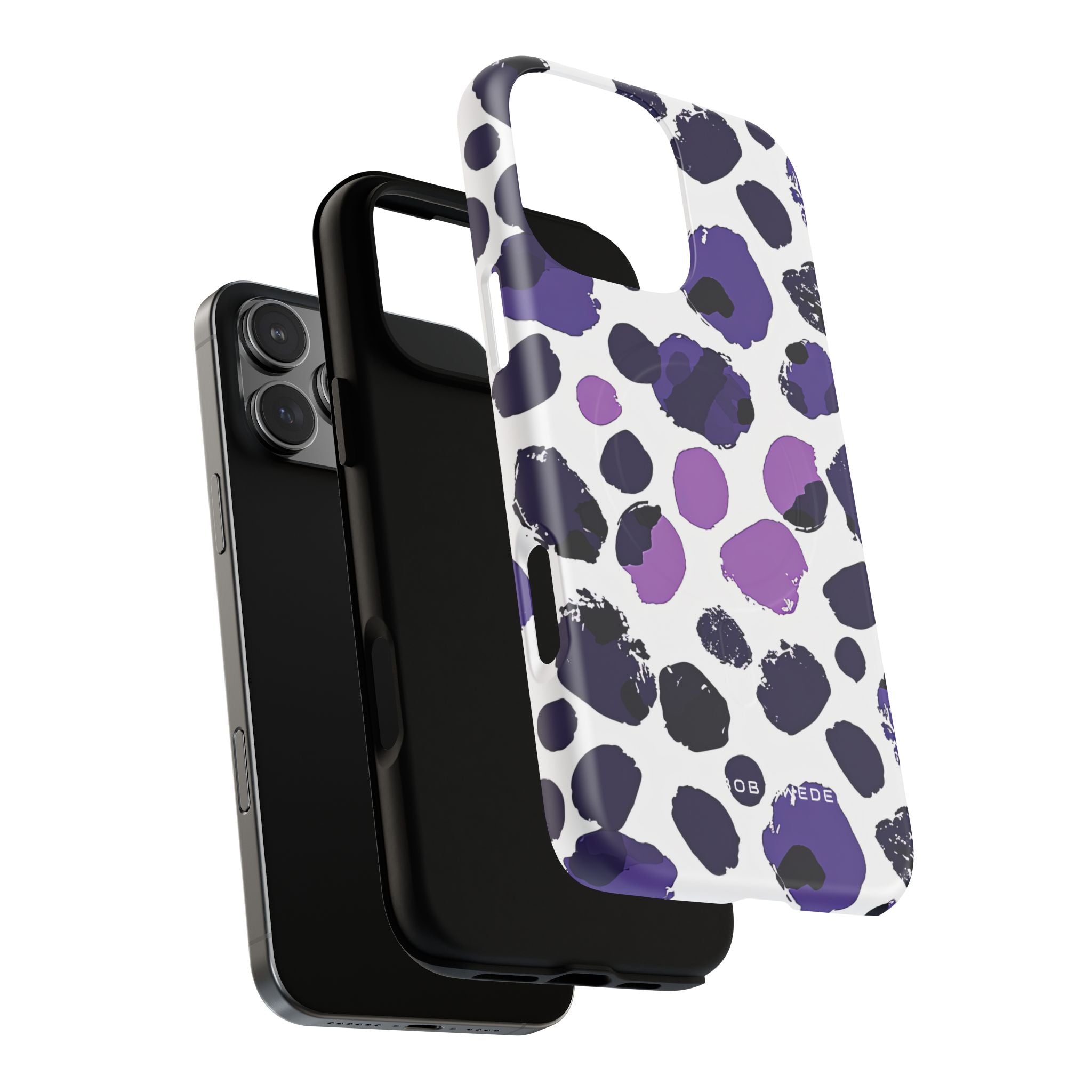 Purple Inkblots iPhone 16 | Tough+ Phone Case