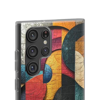 Vibrant Geometric Art - Flexi Samsung S22 Phone Case