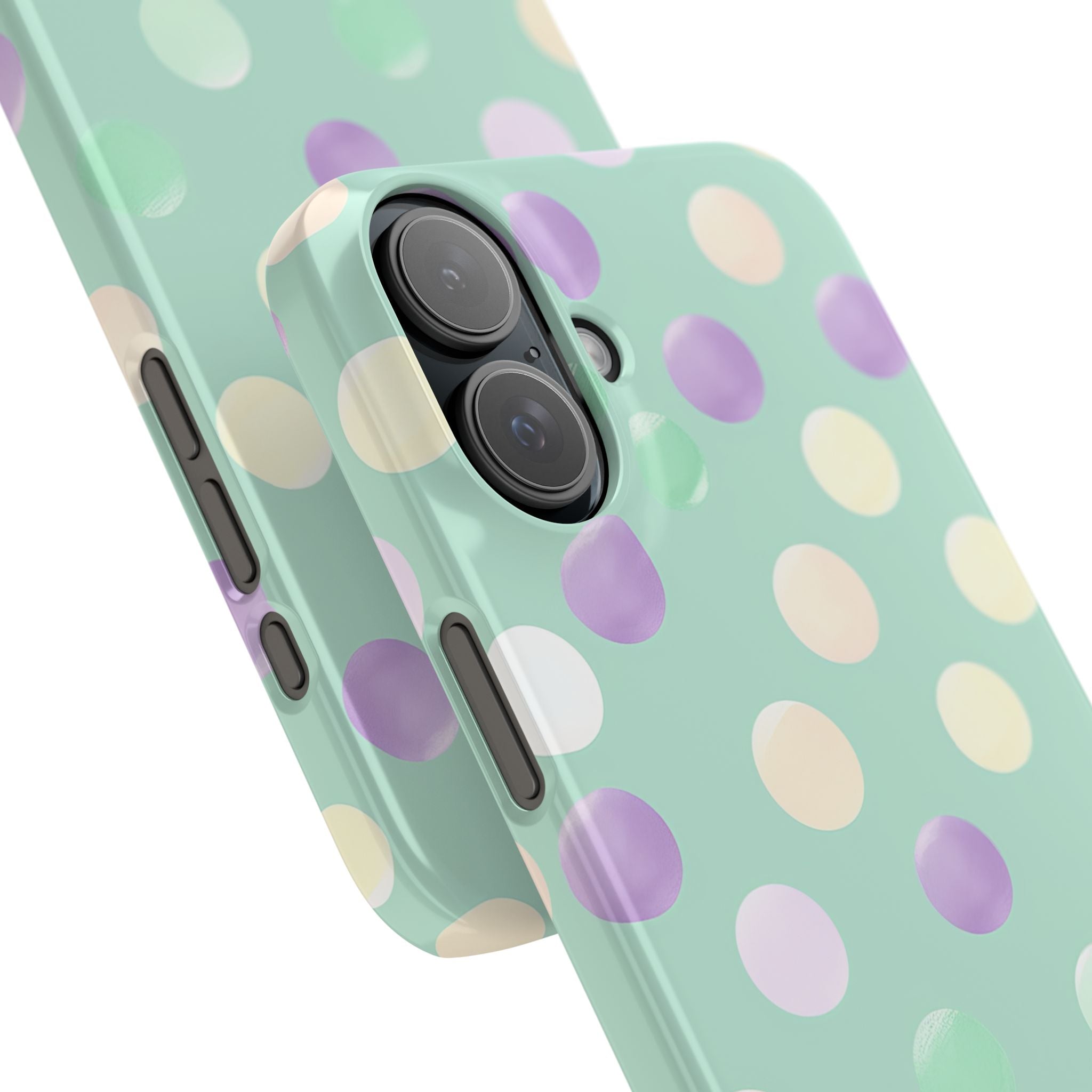 Pastel Polka Dots - Slim iPhone 16 Phone Case