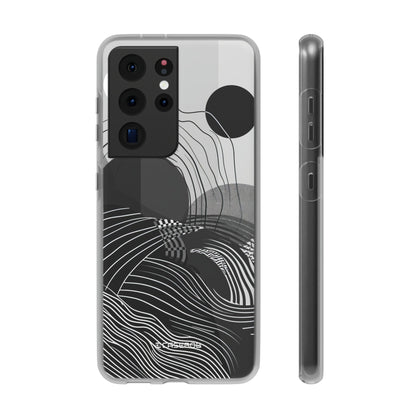 Monochrome Dynamics | Flexible Phone Case for Samsung Galaxy