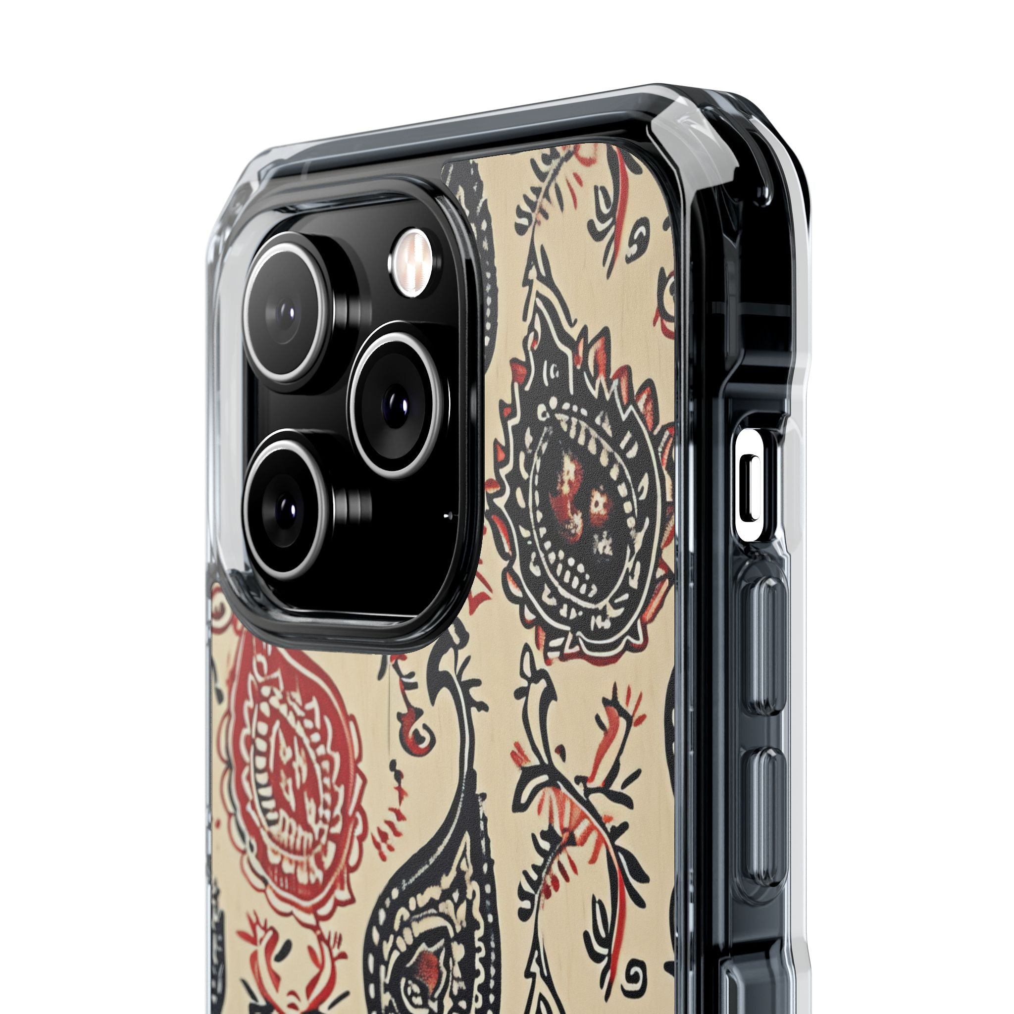 Vintage Paisley Elegance iPhone 14 - Clear Impact Phone Case