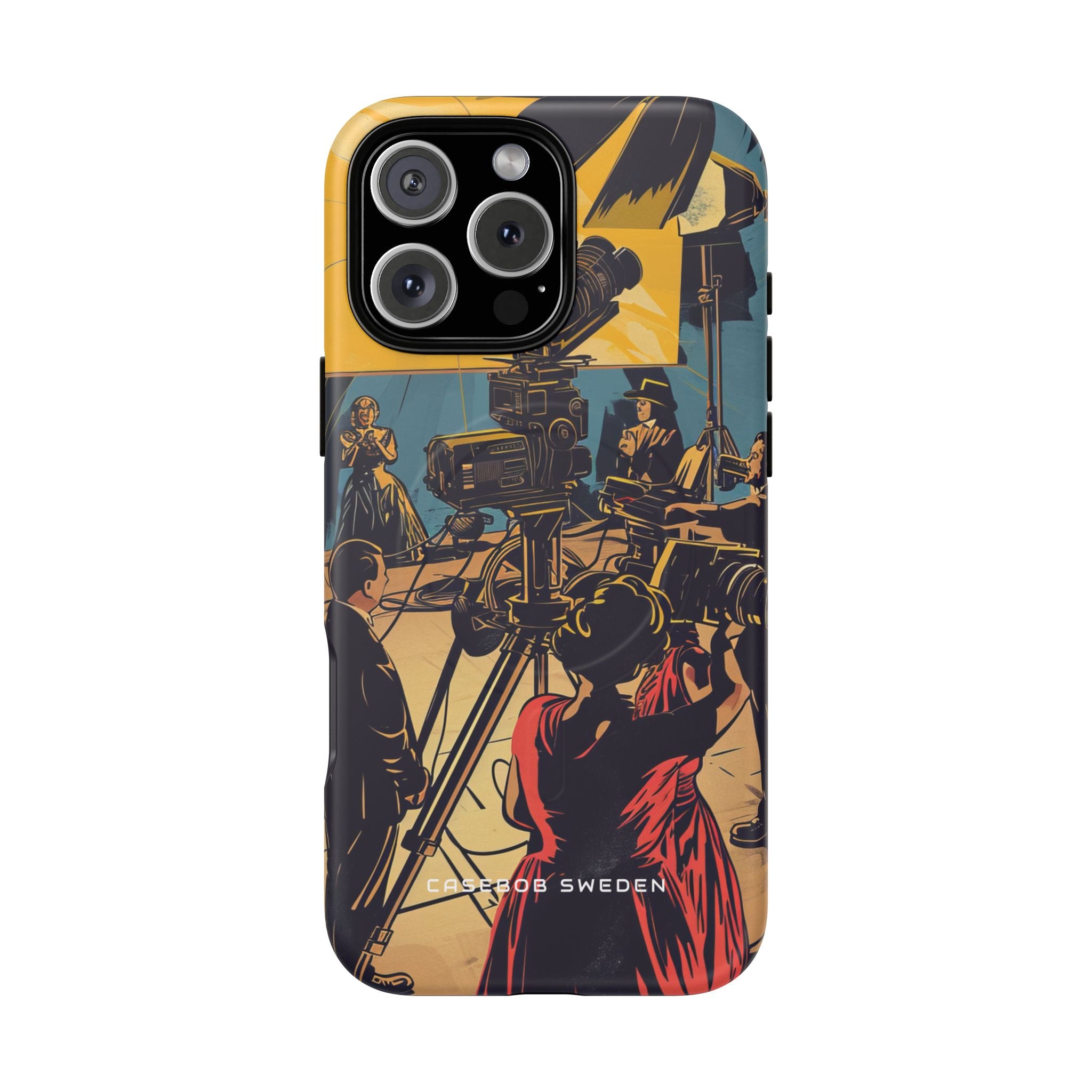 Golden Era Cinematic Spotlight iPhone 16 | Tough+ Phone Case