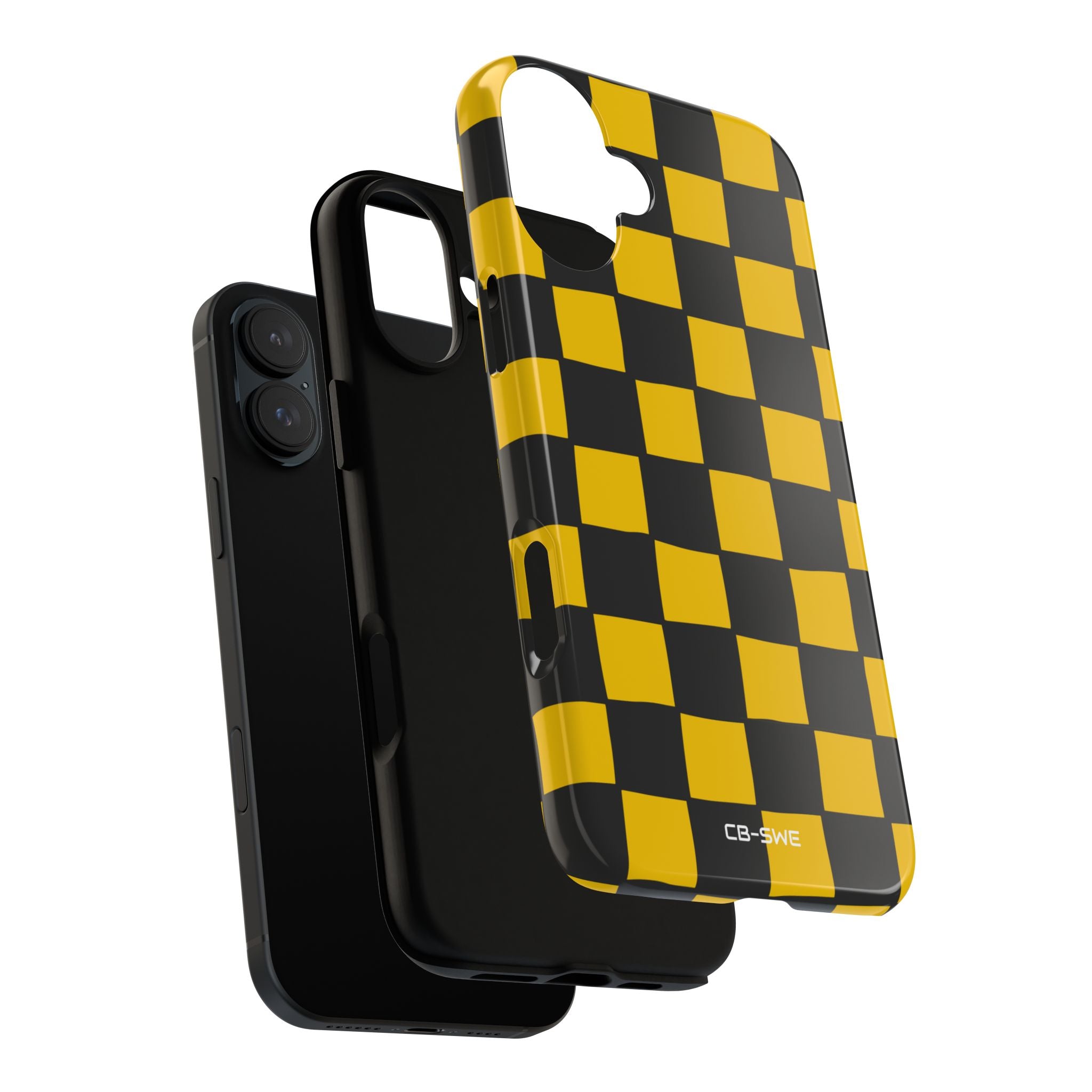 Yellow Squares Dance - iPhone Case