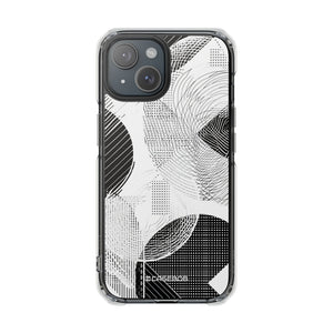 Monochrome Dynamics - Phone Case for iPhone (Clear Impact - Magnetic)