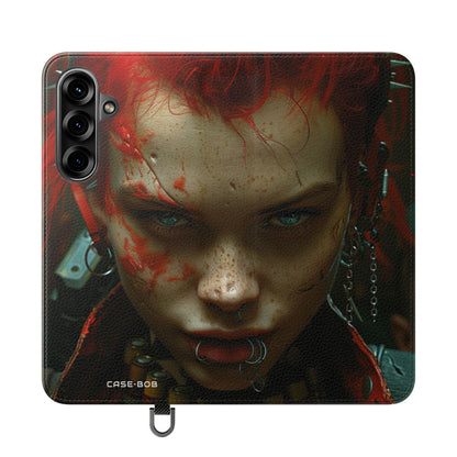 Scarlet Gaze - Samsung S25+ Case - Wallet