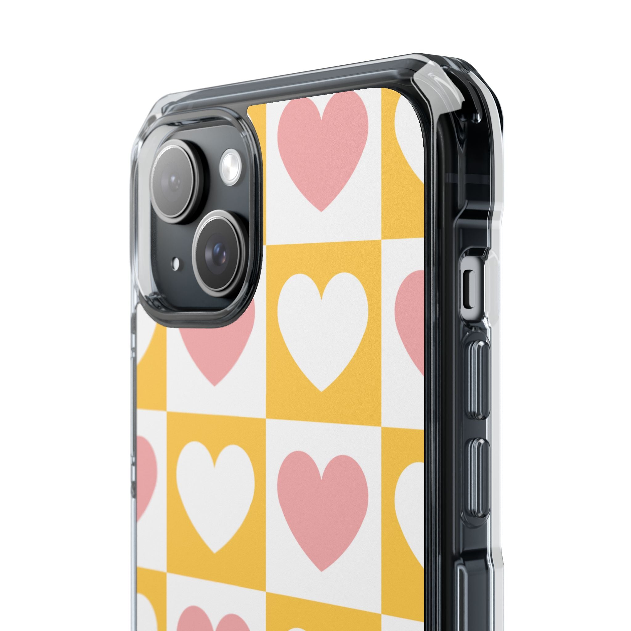 Heart Grid Harmony iPhone Case - Impact