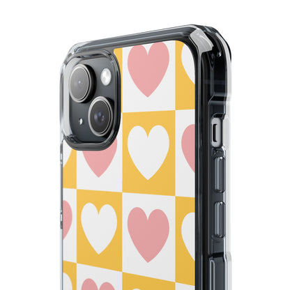 Heart Grid Harmony iPhone Case - Impact
