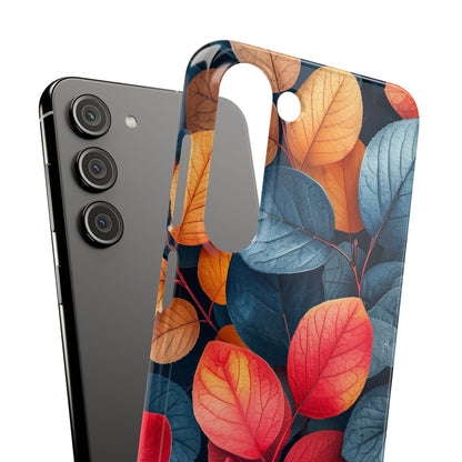 Vibrant Nature Leaves - Slim Samsung S23 Phone Case