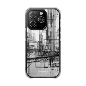 Architectural Maze - Phone Case for iPhone (Clear Impact - Magnetic)