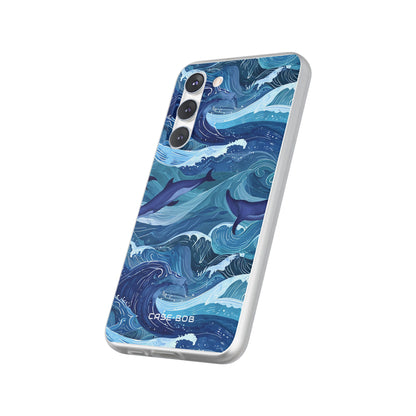 Dolphin Waves Samsung S23 Plus Case - Soft