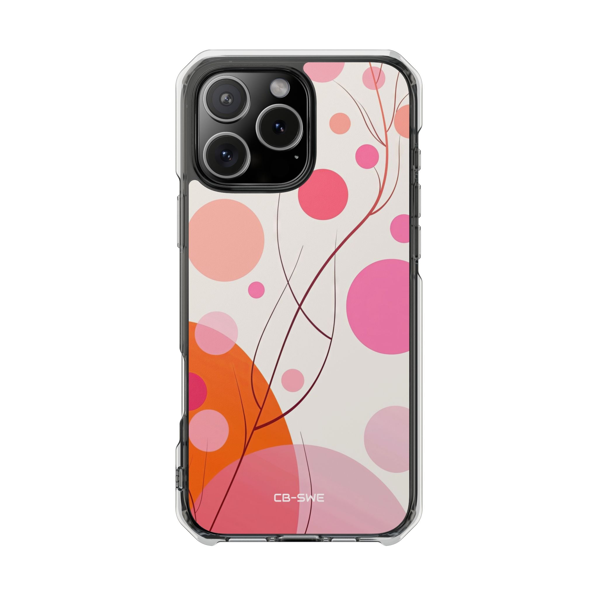 Circles Embrace Lines iPhone Case - Impact