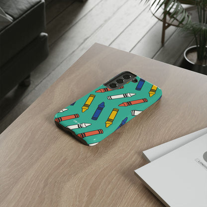 Crayons Dance Playfully - Samsung Case