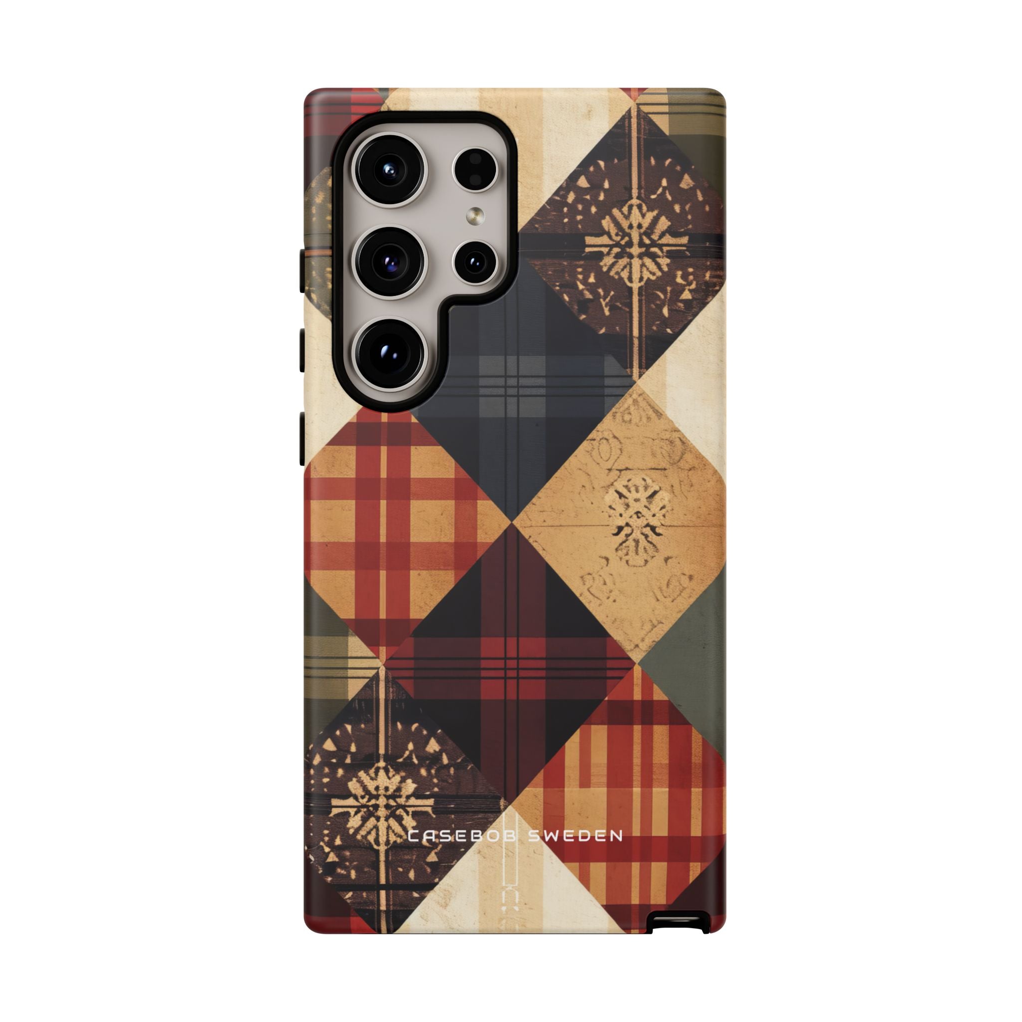 Rustic Geometric Patchwork Harmony Samsung S24 - Tough Phone Case