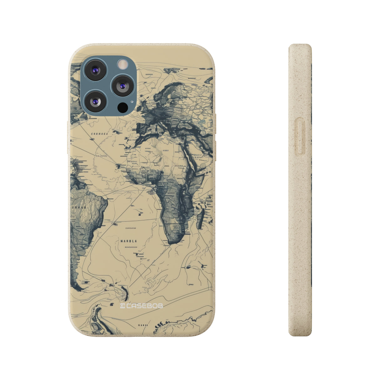 Vintage World Map | Biodegradable Phone Case