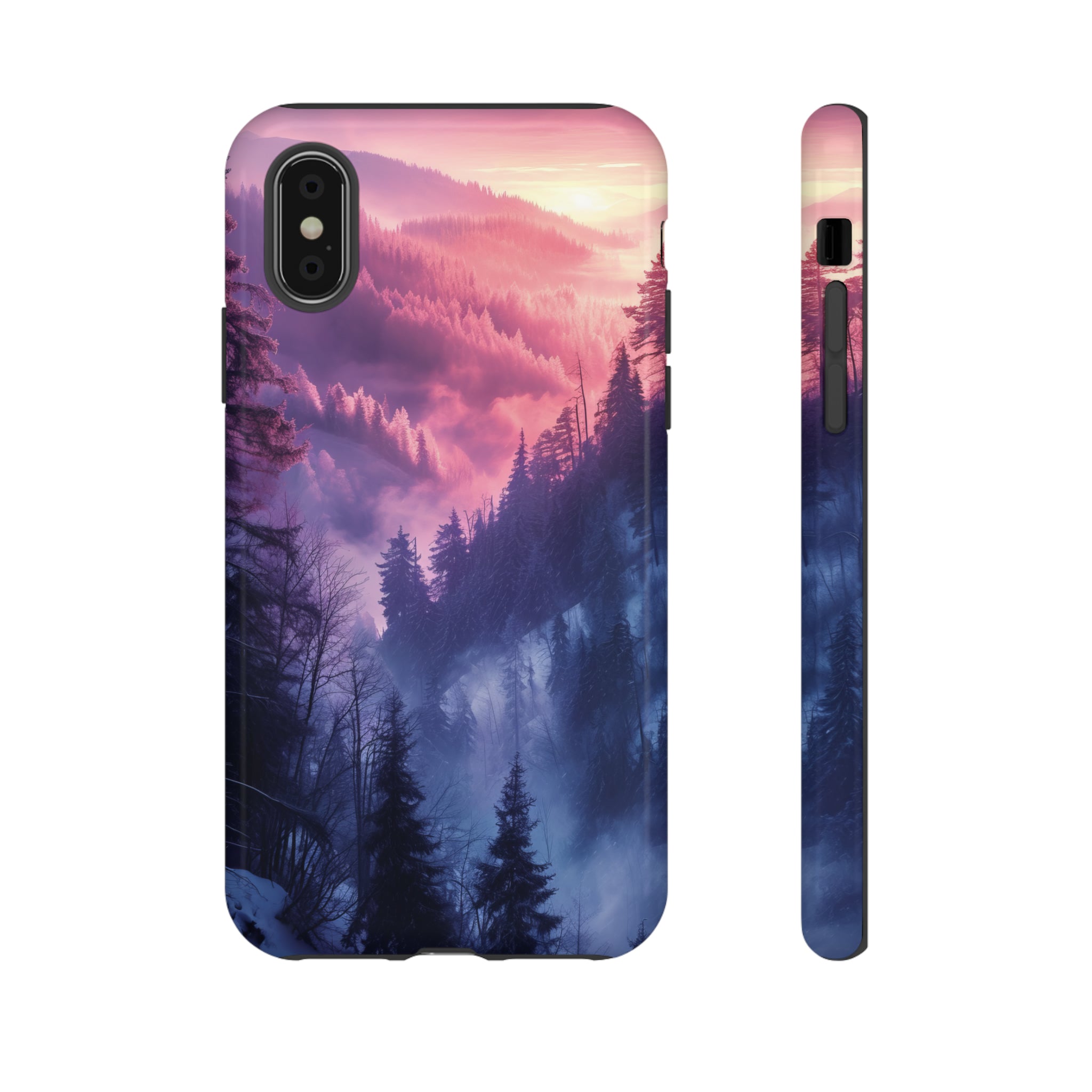 Forest Mountain Pastel Dream - Protective Phone Case