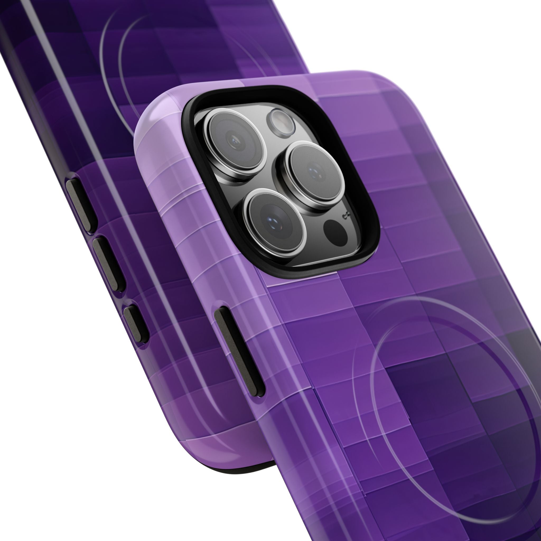 Purple Horizon Grid iPhone 16 - Tough+