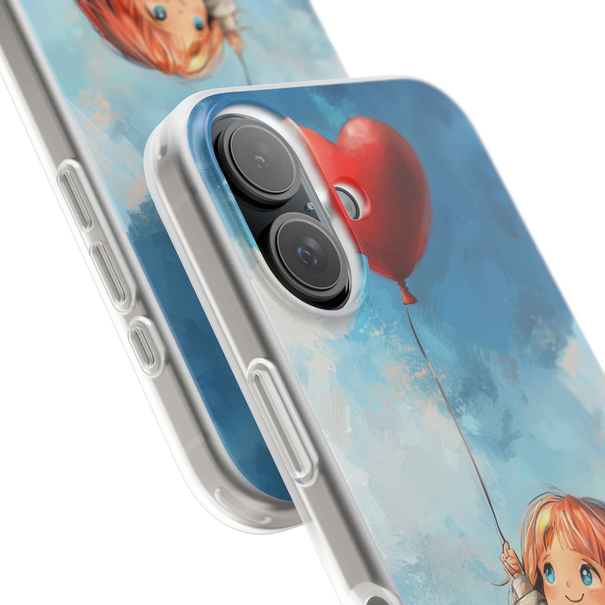 Heart Balloon Whimsy iPhone 16 Case - Soft