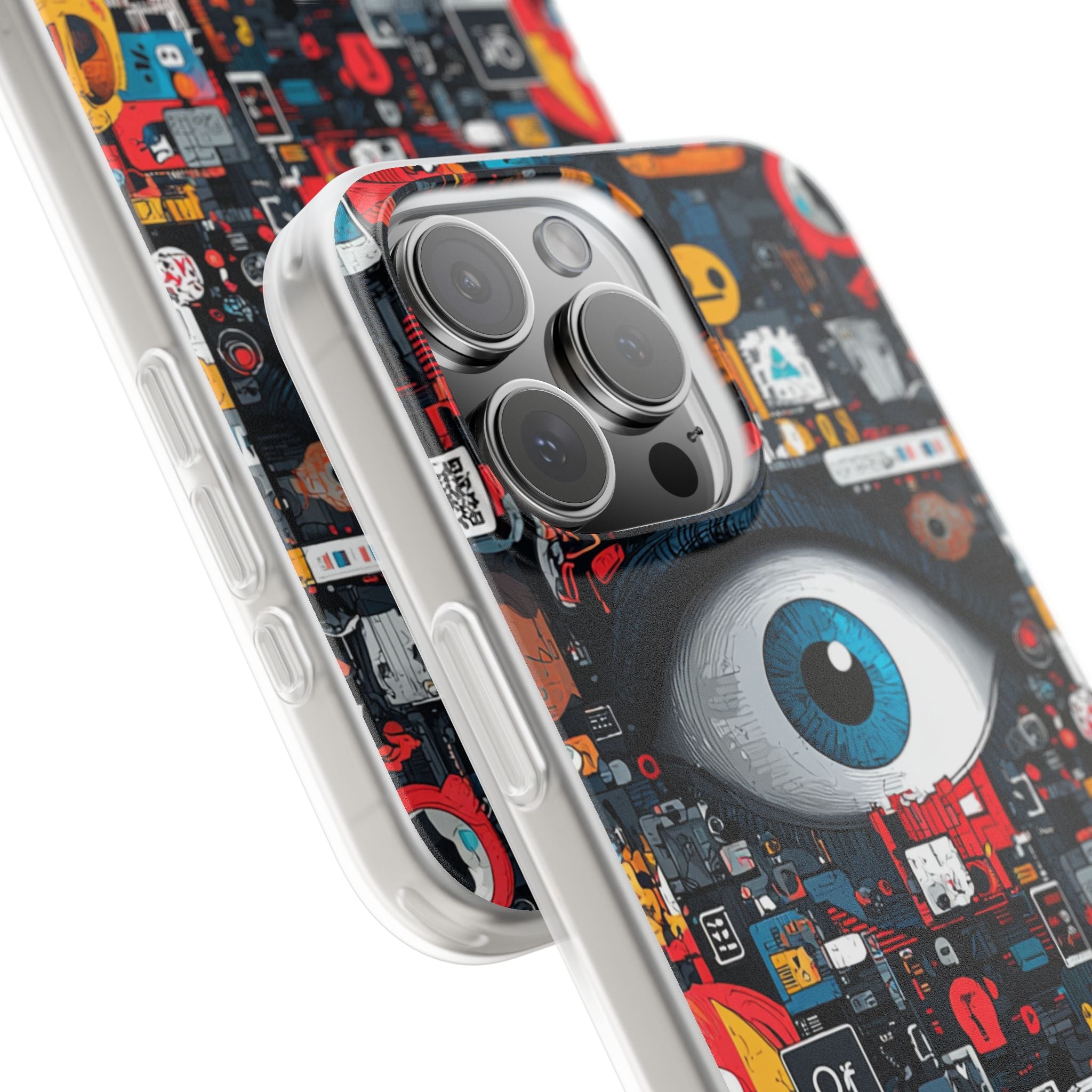 Digital Eye Blue iPhone 16 Pro Max Case - Soft