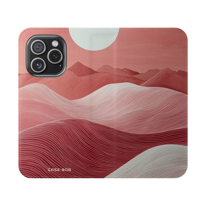 White Orb Dunes - iPhone 15 Pro Case - Wallet
