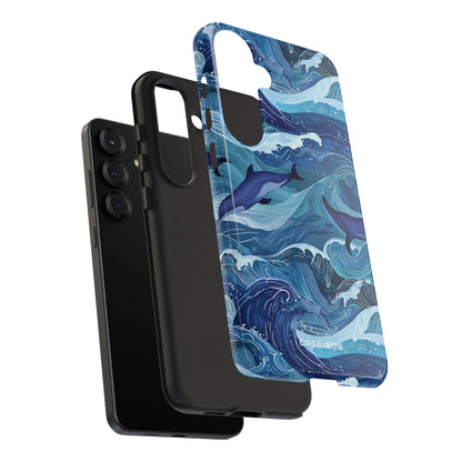 Dolphin Waves Samsung S25 Plus Case - Tough